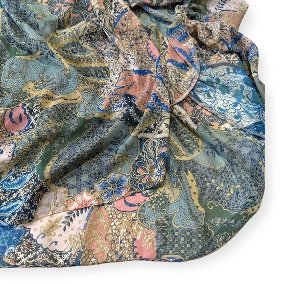 Misa Kali Dress In Blue Print, Maxi dress, Size XS, New, with tag - Picture 15 of 16